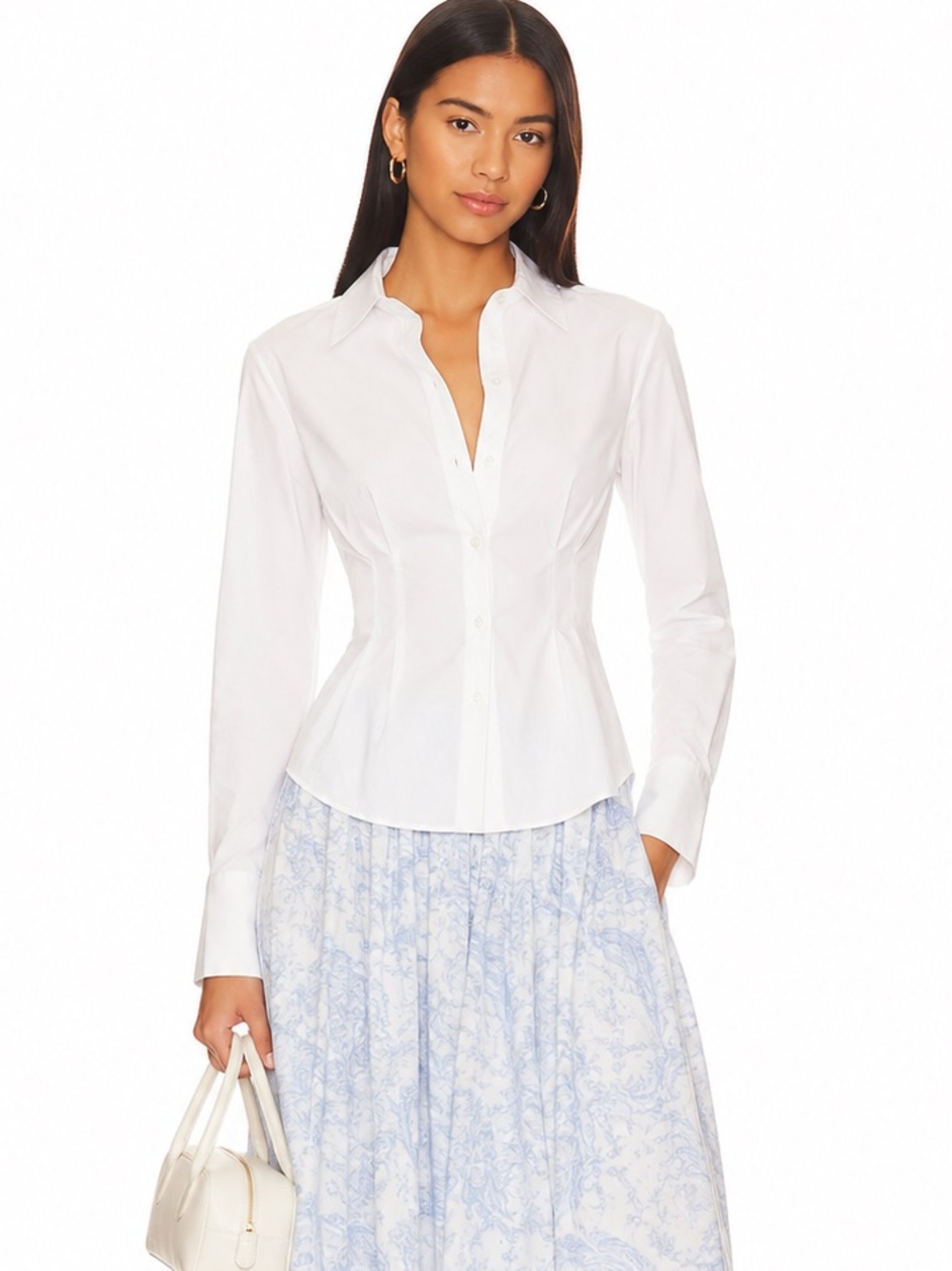 Reformation Becker Shirt - White
